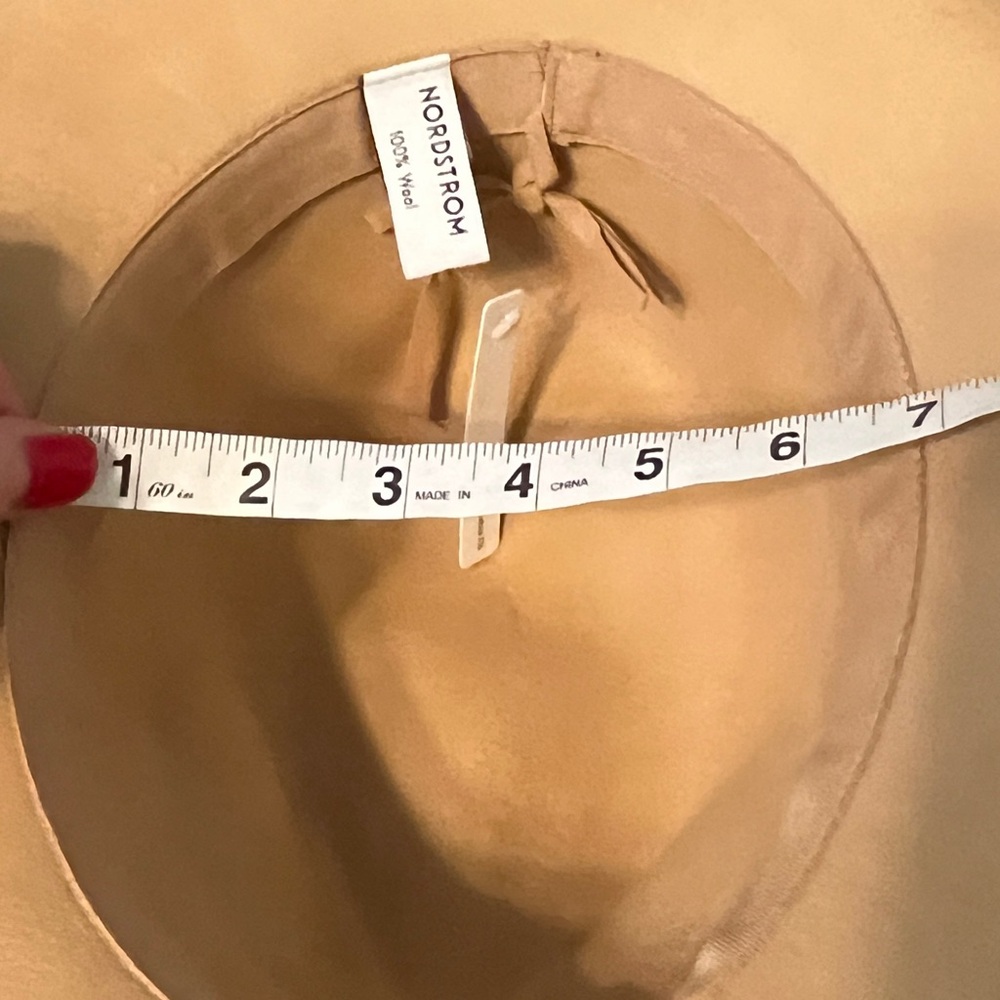 NWT Nordstrom Camel Women's Fedora Hat - Picture 4 of 7